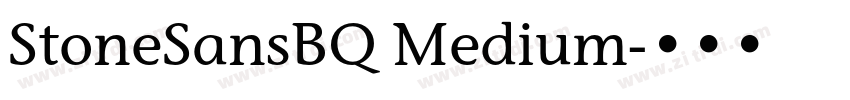 StoneSansBQ Medium字体转换